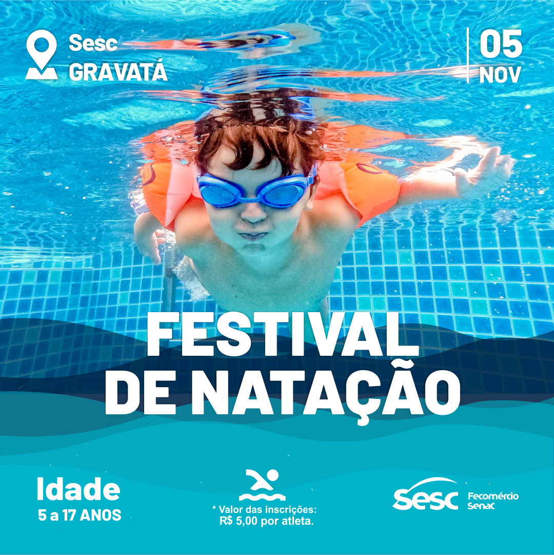 Festival de natação Sesc Gravatá